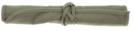 HOMOCONO Canvas Pencil Roll Fächer Langlebige Stifterolle aus Segeltuch Großer Stauraum für Buntstifte und Pinsel Aufrollbar und Tragbar Schützendes Federmäppchen für Schule und