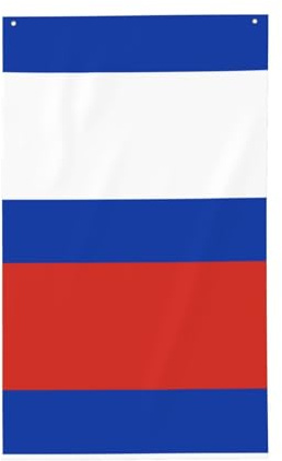Russische Flagge für den Außenbereich – Flaggen für den Außenbereich mit individuellem Bilddruck für Hausdekoration