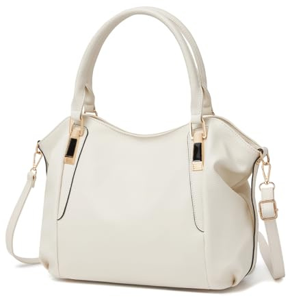 Miss Lulu Handtasche Damen groß Shopper Tasche Tote Bag Henkeltasche Weichen PU Leder mittelgross Umhängetasche