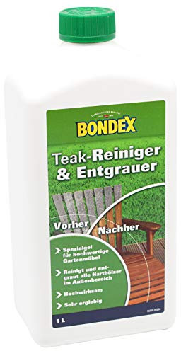 1 Liter Bondex Teakmöbel Entgrauer Teak Möbel Gartenmöbel Reiniger
