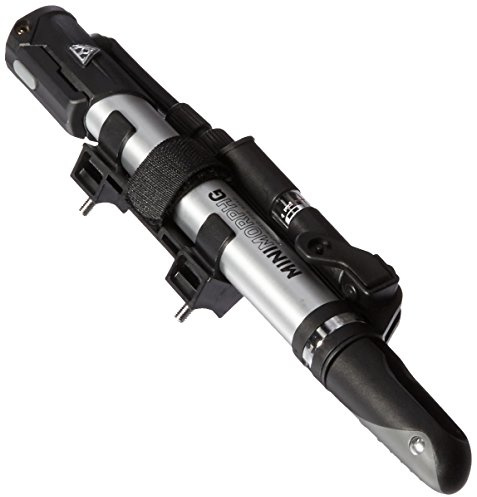 Topeak Mini Morph Pumpe mit Messgerät, Schwarz, Silber, 26,5 x 5 x 2,8 cm