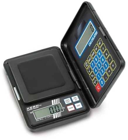 KERN fickvåg CM 150-1N (viktområde max. 150 g, läsbarhet 0,1 g, med integrerad kalkylator, inklusive batterier)