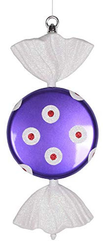 Vickerman - Caramelos Planos de plástico con Purpurina Iridiscente, Morado, 13