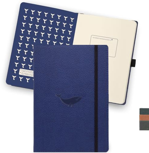 Dingbats* - Tierwelt Notizbuch A4 Liniert - Hardcover PU Leder Journal für Arbeit, Reisen - Tasche, Elastischer Verschluss, Stifthalter, Lesezeichen