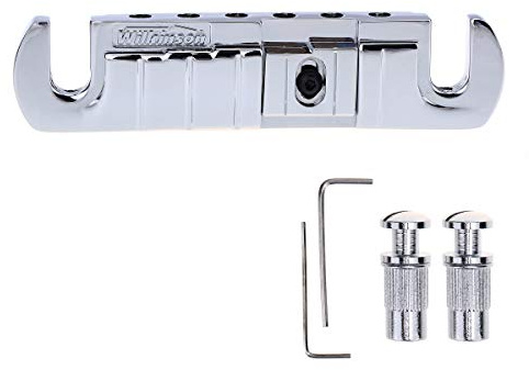 Wilkinson GTB 52mm Verstellbare Intonation Wraparound Steg Bridge Chrom | für LP Style E-Gitarre