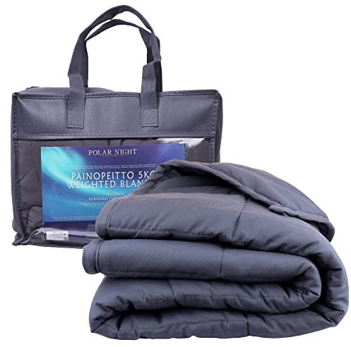 Polar Night Weighted Blanket for Adults - Heavy Blanket with Glass Beads Microfibre Oeko-Tex 100 Standard - Breathable, Hypoallergenic, Includes Cover Loops, 200 x 220 cm