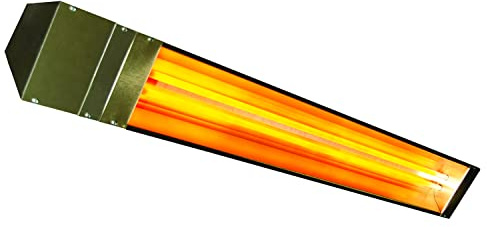 TPI Corporation OCH2-66-240V-SS Fostoria Quartz Tube Electric Infrared Heater – Outdoor/Indoor, Stainless Steel Housing, 6000W, 240V, Overhead Heating Equipment,66 x 7.5 x 7 inches
