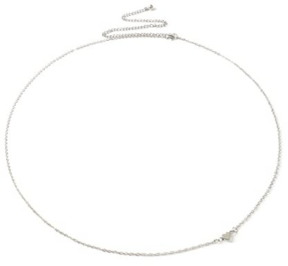 Stfery Körperschmuck Kette, Bauchkette Silber Herz Taillenkette Minimalistisch Körperkette 90cm Legierung Kettengürtel Frauen