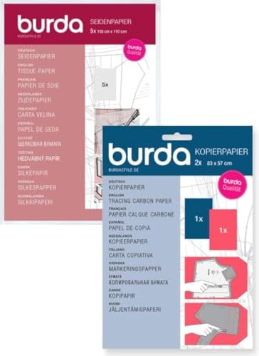 Kombi-Pack Seidenpapier & Kopierpapier blau/rot