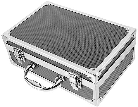 BESTonZON Werkzeugbox Aluminiumlegierung Mit Verriegelung Kompakter Handlicher Werkzeugkasten Organizer Tragbarer Multifunktions Aufbewahrungskoffer Für Heimwerker Und Reisen