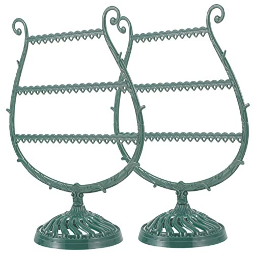 GALPADA 2pcs Wine Glass-shaped Earring Display Stand Jewelry Organizer Holder for Girls Necklace Bracelet Storage Rack Creative Jewelry Display for Home and Boutique
