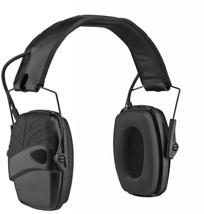 MRDEER Elektronischer Gehörschutz, Lärmminderung Klangverstärkung Elektronischer Schieß-Ohrenschützer, Schießstand Taktisches Headset, NRR 28dB, Ideal zum Schießen und Jagen
