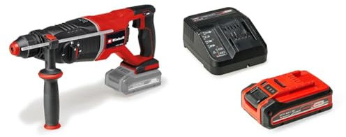 Einhell Professional Akku-Bohrhammer TP-HD 18/26 D Li BL Power X-Change (18 V, Brushless, 2,6 J, SDS-plus, 26 mm Bohrleistung in Beton, D-Handgriff, inkl. 4,0 Ah Akku + Koffer)