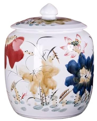 MJMLUCK Rice & Grain Storage Container Ceramic Rice Dispenser Rice Storage Bucket for Grains Snacks Candy Coffee Beans Dog Food Storage Bin(15KG) (One Color 15KG)