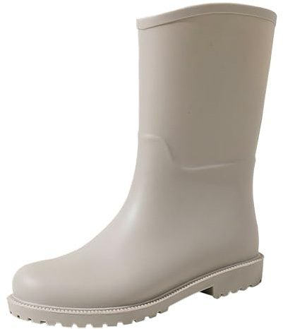 Stivali Donna Pioggia Stivali Gomma Donna Impermeabili Boots Pioggia Moda Stivali Pioggia Donna Antivento Scarpe Da Donna Inverno Rain Stivaletti Pvc Per Giardinaggio E Pesca Black Friday 2024