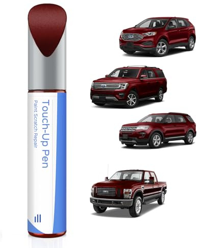 D4 Rapid Red vernice per ritocchi compatibile con Ford corrispondenza esatta per scheggiature e graffi