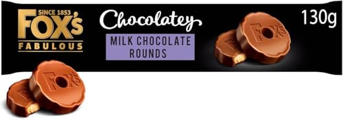 Biscuits Chocolatey Milk Chocolate Rounds 130g Indulgence in every bite, a moment of pure decadence (Pack Of 2)