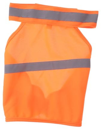 Kisangel Reflektierende Sicherheitsweste Für Hunde Sichtbar Atmungsaktiv Für Spaziergänge Laufen Wanderungen Fluoreszierendes Orange-s Leicht Und Haltbar