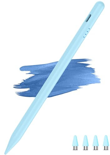 Stylus Pens for Touch Screens with 4 POM Tips, Kenkor Active Digital Stylus Pencil for Android/iPhone, Magnetic Tablet Pen Compatible with iPhone/Samsung/Huawei/Vivo/Mi/OPPO Writing & Drawing - Blue