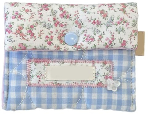 Qsvbeeqj Sac de maquillage à fleurs portable pour femmes et filles Voyage Cosmétique Amical Organisé Serviettes sanitaires Sac de rangement Sac de toilette, b