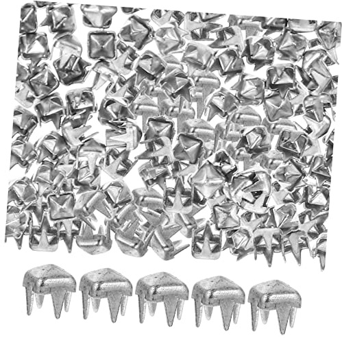 Artibetter Clous Décoratifs à Griffes Métalliques Carrés 3 Mm Blanc Pour Bricolage Paquet Et Vêtements, Kit Multi-usages, Usage Couture Et Décoration D'accessoires
