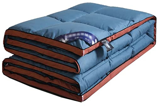 Trapunta Invernale Spessa in Piuma D'Oca Bianca con Imbottitura 3D, Trapunta Primaverile e Autunnale, Coperta Matrimoniale (200x230 cm)