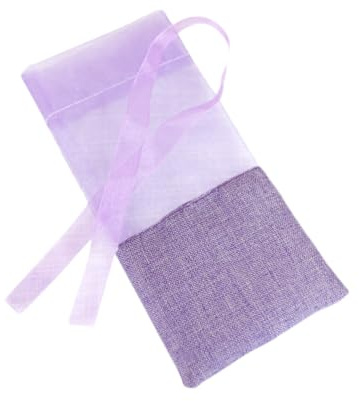 Sacchetti per Lavanda 10 Pezzi in Organza e Cotone, Lilla Vintage | Sacchetti Vuoti per Lavanda, per Tè e Boccioli di Lavanda, Portatili, per Armadi e Banco Reception