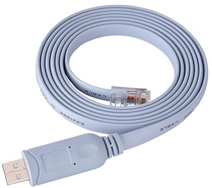 Cocoarm Cable USB a RJ45, Transferencia de Datos Eficiente, Configuración de Conexión Directa, Adaptador Macho USB2.0 para Enrutadores, Computadoras Portátiles y Dispositivos de Red