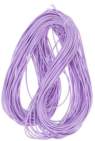 Cordino Elastico 2mm per Braccialetti e Collane, 1 Rotolo | Polipropilene Struttura a Lattice, Adatto a Bricolage, Cuciture, Intrecci di Perline e Gioielli