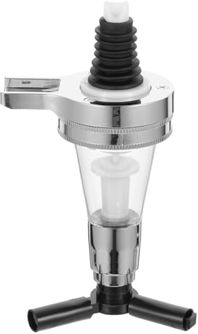 SOLUSTRE Dispensador de Alcohol Montado en Pared para Bares y Cocinas Vertedor de 35ml de Plástico y Acero Inoxidable Fácil de Usar y Dosificador de Raciones