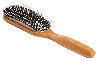 Bass Brushes | Shine & Condition | Luxury Grade Hair Brush | Natural Bristle | Professional Style with Pure Bamboo Handle