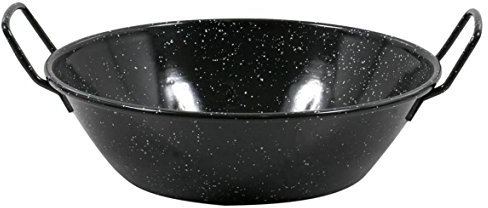 esmaltaciones die Estrella Paella-Pfanne tief Roter Schlangenhaut 28 cm 4,3 L