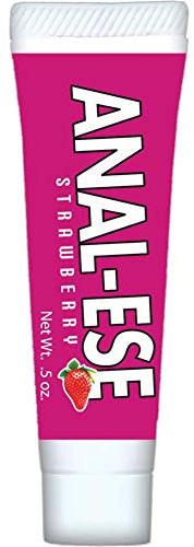 Nasstoys Anal-ESE Flavored Desensitizing Anal Gel, Strawberry -1 Pack