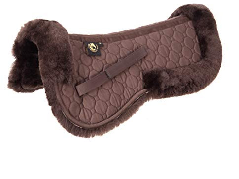 Merauno Lambskin Demi-pad en peau d'agneau Marron Taille L