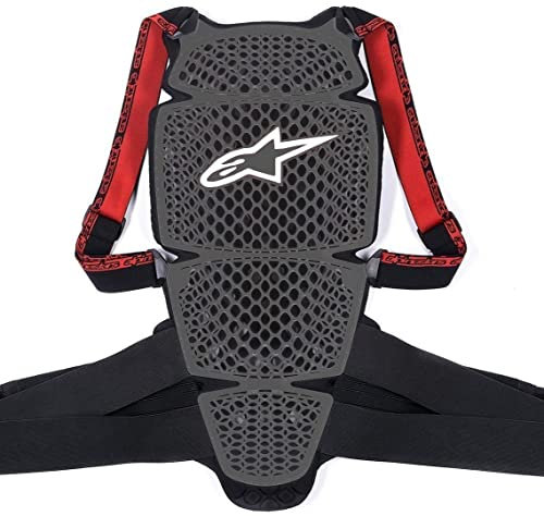 Alpinestars KR-Cell Motorrad-Rückenprotektor (M), grau schwarz rot
