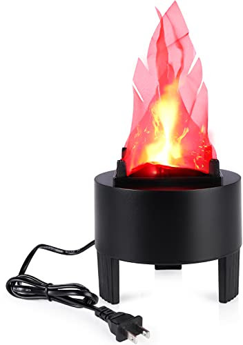 TOPCHANCES Lámpara de fuego artificial de 3 W con efecto de llama, lámpara 3D para chimenea, centro de bomberos, luz de llama con enchufe de EE. UU. para Navidad