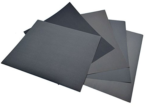 230 x 280 mm gemischte Körnungen 1 Stück x (800/1000/1200/1500/2000) Schleifpapier trocken nass wasserfest Papier 5 Stück