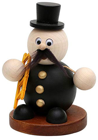 Unbekannt SIGRO Holz Räucherfigur Schornsteinfeger Räuchermännchen Weihnachtsfigur Räucherfigur