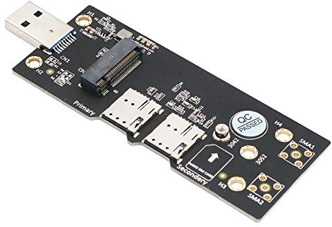 SUPERPLUS NGFF(M.2) to USB 3.0 Adapter with Dual Nano SIM Card Slot for 3G/4G/5G Module
