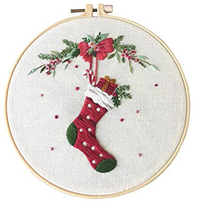 Anfänger Stickerei Set, Runde Einstellbare Stickerei Tool Kit Weihnachten Neue Produkte Für Kunst, Handwerk, Nähen