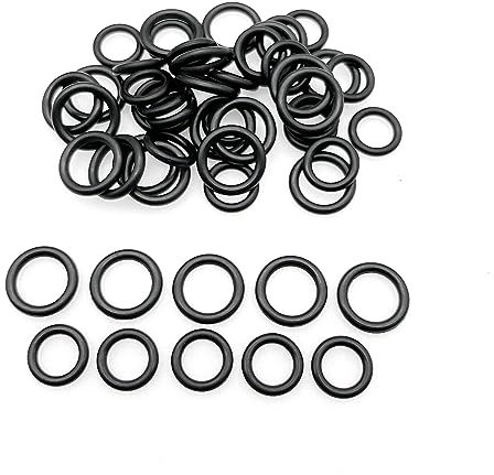 JZK 25pz 1/4 M22 + 25 pezzi 3/8, kit O ring Oring guarnizioni O anello rondella gomma piccola rotondo nera per ricambi raccordi connettori rapidi per tubi idropulitrice, Anelli per rubinetti