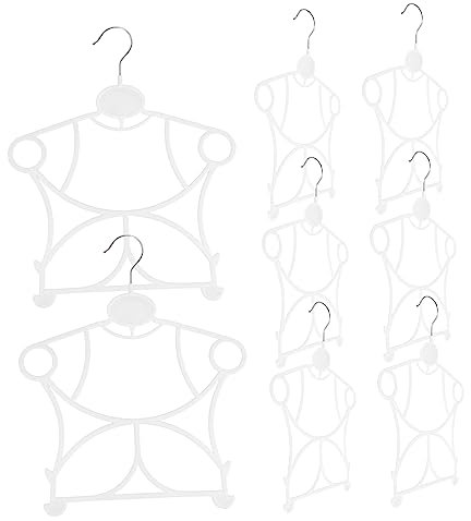 CHILDWEET Kleiderbügel Für Kleinkinder Kleiderbügel Für Jungen Und Mädchen Leichtes Baby-kleiderbügel-Set Weißer Kunststoff Faltbares Platzsparendes Design