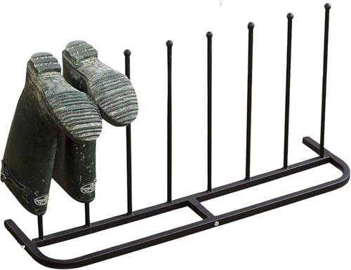 Buystarget Welly Boot Rack Walking Boots Wellies Riding Boots Fashion Boots Artistic Rack Wellington Fashion Boot Storage Stand Holder Organiser Indoor Outdoor Boot Shoe Dryer (Holds 4 Pairs)
