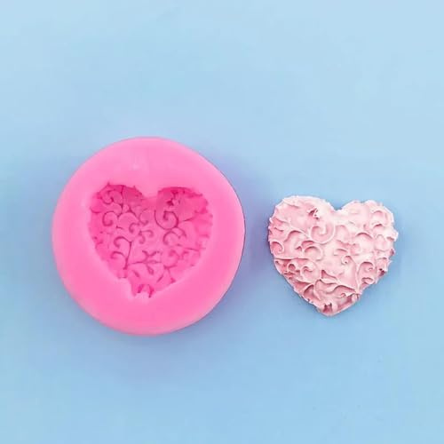 Moules en silicone pour résine époxy, 4,8 x 4,8 x 1,2 cm, forme de fleur de vigne d'amour, moule à gâteau, fondant, chocolat, dessert, biscuits, décoration de cuisine, accessoires de pâtisserie