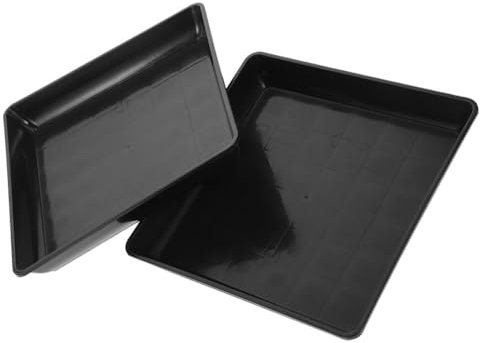 POPETPOP 2stücke Quadratische Pflanzuntersetzer Aus Kunststoff wasserdichte Tropfschalen Für Blumen Und Pflanzenkübel Für Innen Und Außenbereiche Langlebig Und Stabil
