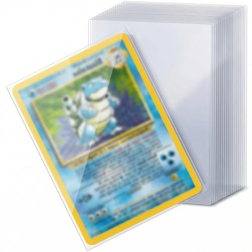 Sammelkarten Hüllen, 66 * 92MM Verdickung Kartenhüllen Sleeves Transparent Sammelkartenzubehör für Tauschkarten Pokemon Sportkarten (500 Stück)