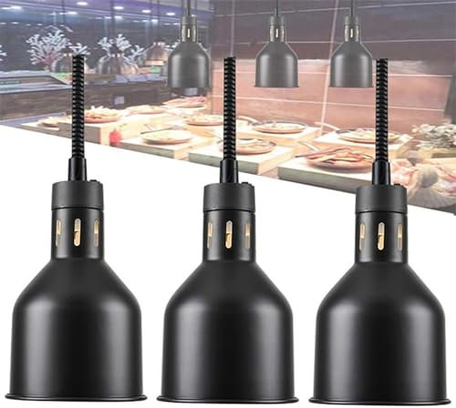 HPTHLY Lampada scaldavivande, Lampada scaldavivande Professionale per Tavolo scaldavivande a Buffet da Cucina del Ristorante, Mantiene la temperatu,