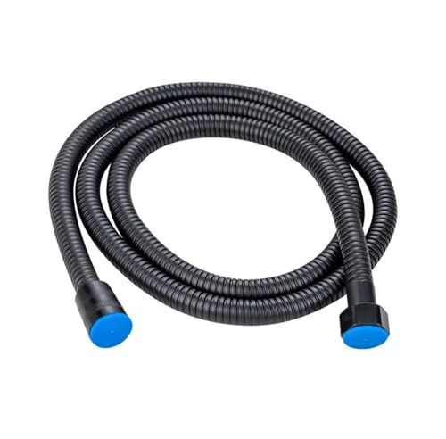 SHBHWS Brauseschlauch Schwarzer Flexibler Duschschlauch aus Edelstahl, lang, Badezimmer-Duschwasserschlauch-Verlängerung, Sanitärrohr-Zugrohr Metallbrauseschlauch(80cm)
