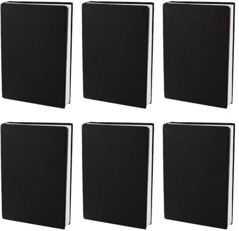 craspire 6 Stück Schwarzer Dehnbarer Buchumschlag Waschbar Wiederverwendbar Großer Buchschutz Aus Nylon 9x14 Zoll Elastische Notizbuchumschläge Geeignet Für Die Meisten Hardcover Bücher