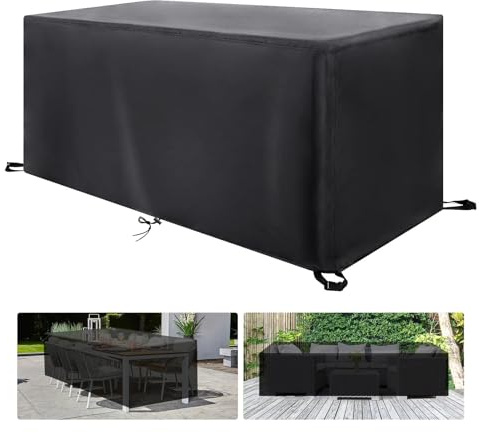 AIHNBF Gartenmöbel Abdeckung Winterfest, 75x75x40cm, Abdeckplane Wasserdicht für Outdoor, Wetterfest Schutzhülle Gartentisch, Staubfest, Abdeckhauben für Balkonmöbel Terrassenmöbel Gartenlounge